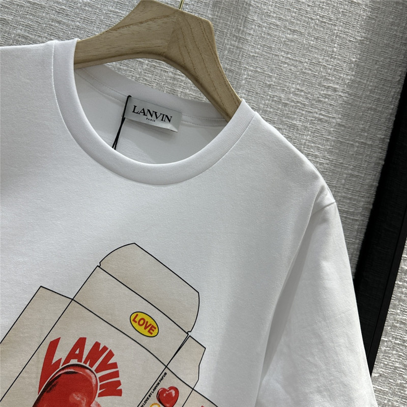 LANVIN printed T-shirt cheap designer replica clothes