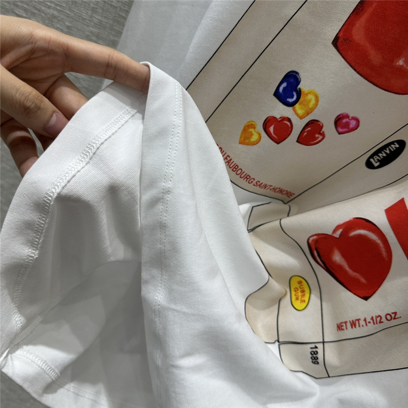 LANVIN printed T-shirt cheap designer replica clothes