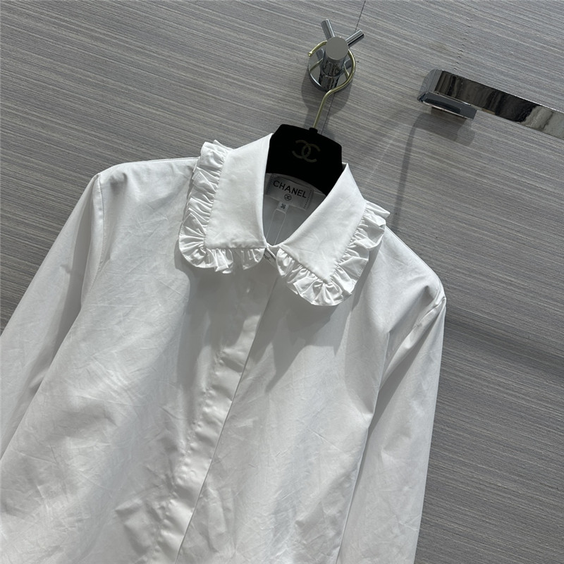 Ch**el palace style lace collar shirt replica clothing