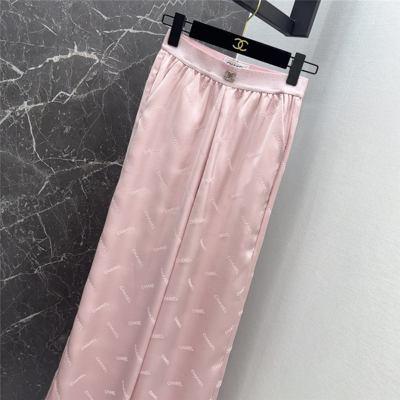 Ch**el elastic waist straight pants cheap replica designer clothes