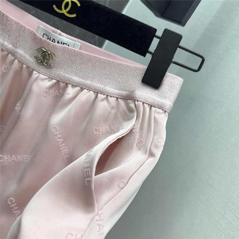 Ch**el elastic waist straight pants cheap replica designer clothes