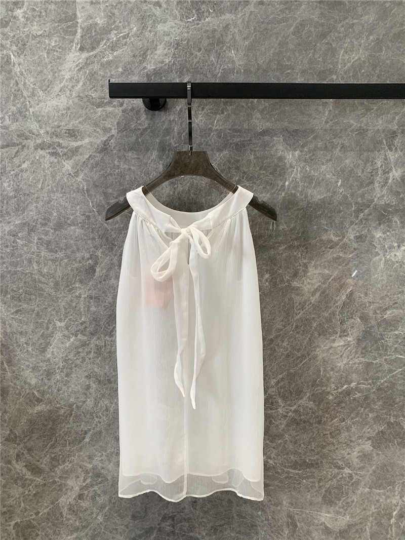 M1um1u sleeveless shirt vest tops replica clothes