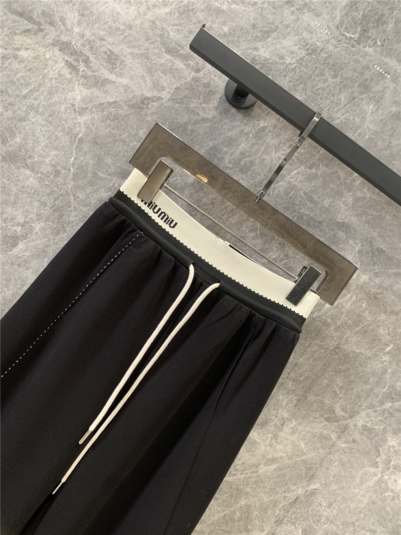 M1um1u elastic waist casual pants replicas clothes