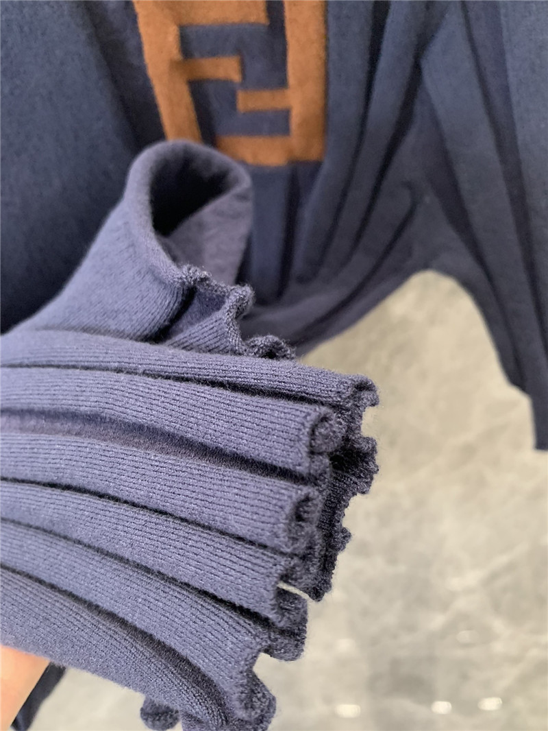 F**di irregular knitted short-sleeved top replica clothes