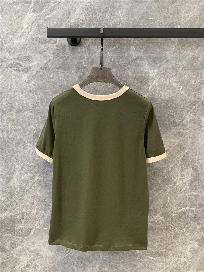 Ce1i*e flocked printed short-sleeved t-shirt replica clothes