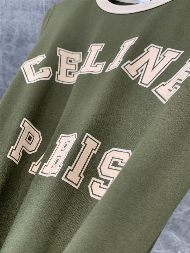 Ce1i*e flocked printed short-sleeved t-shirt replica clothes