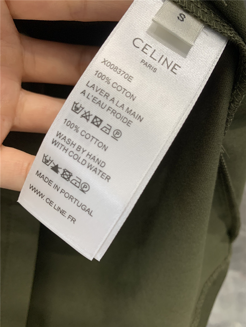 Ce1i*e flocked printed short-sleeved t-shirt replica clothes