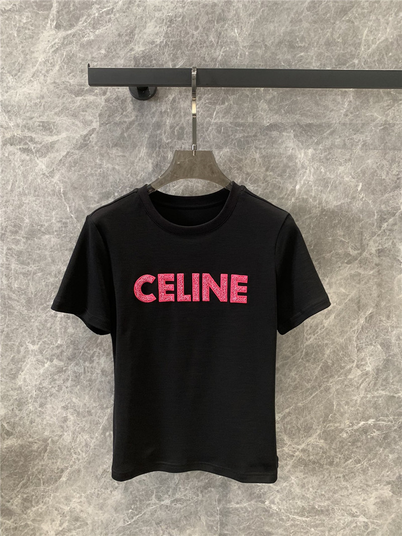 Ce1i*e round neck short sleeve t-shirt replica designer clothes