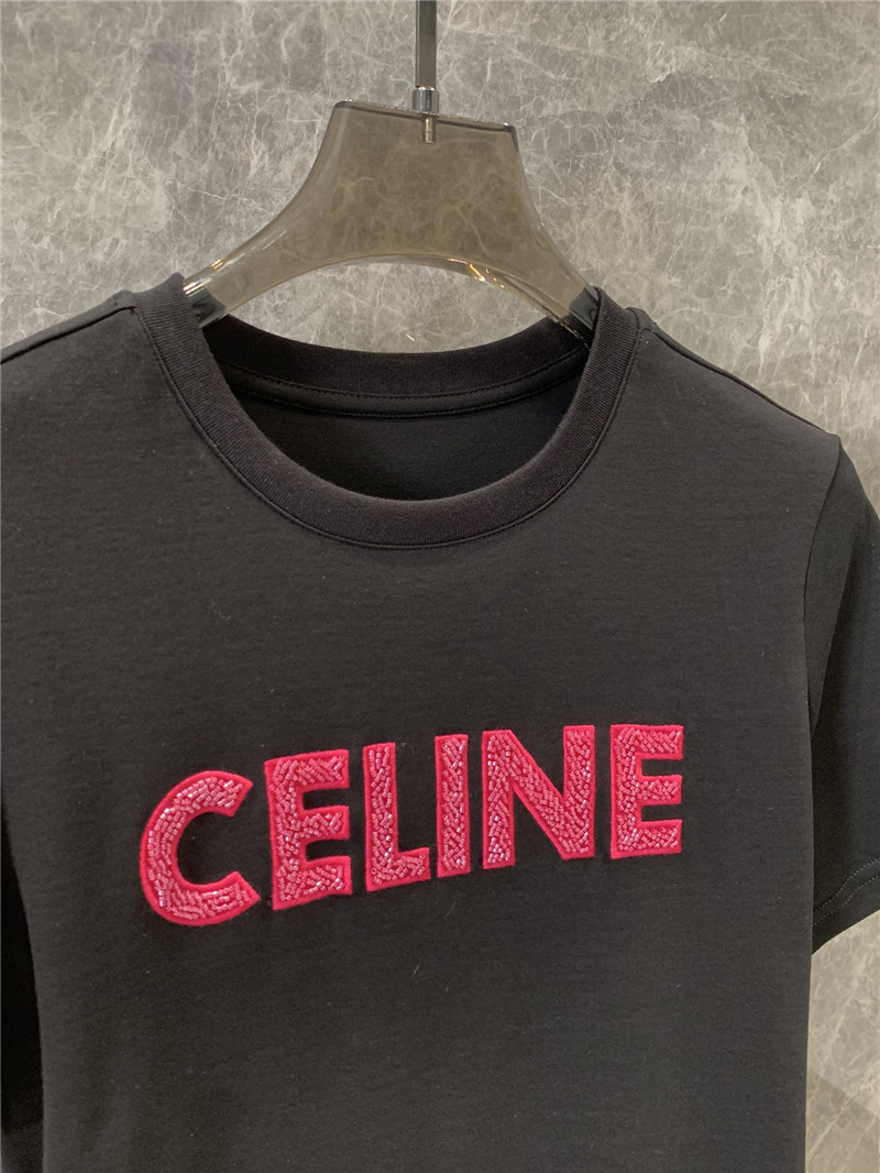 Ce1i*e round neck short sleeve t-shirt replica designer clothes