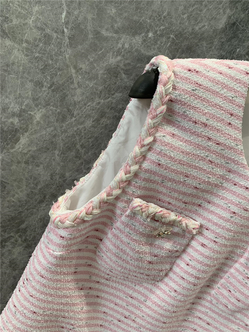 Ch**el tweed vest dress replica designer clothes