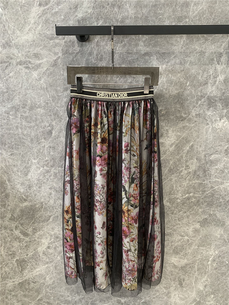 D10r double layer mesh skirt replica d&g clothing