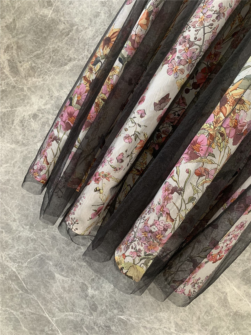 D10r double layer mesh skirt replica d&g clothing