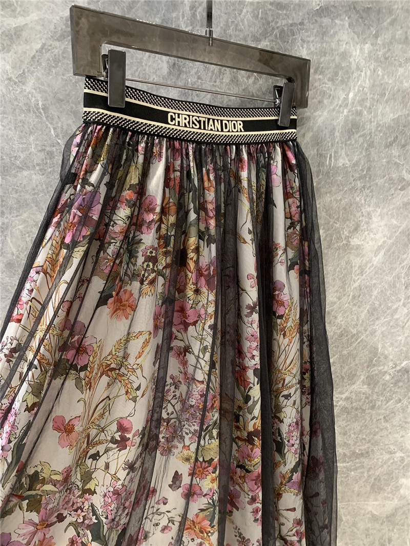 D10r double layer mesh skirt replica d&g clothing