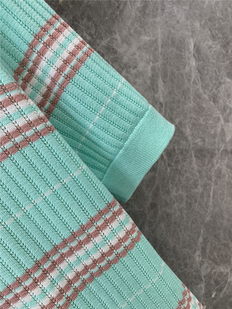 Ch**el short sleeve knitted top designer replica clothes