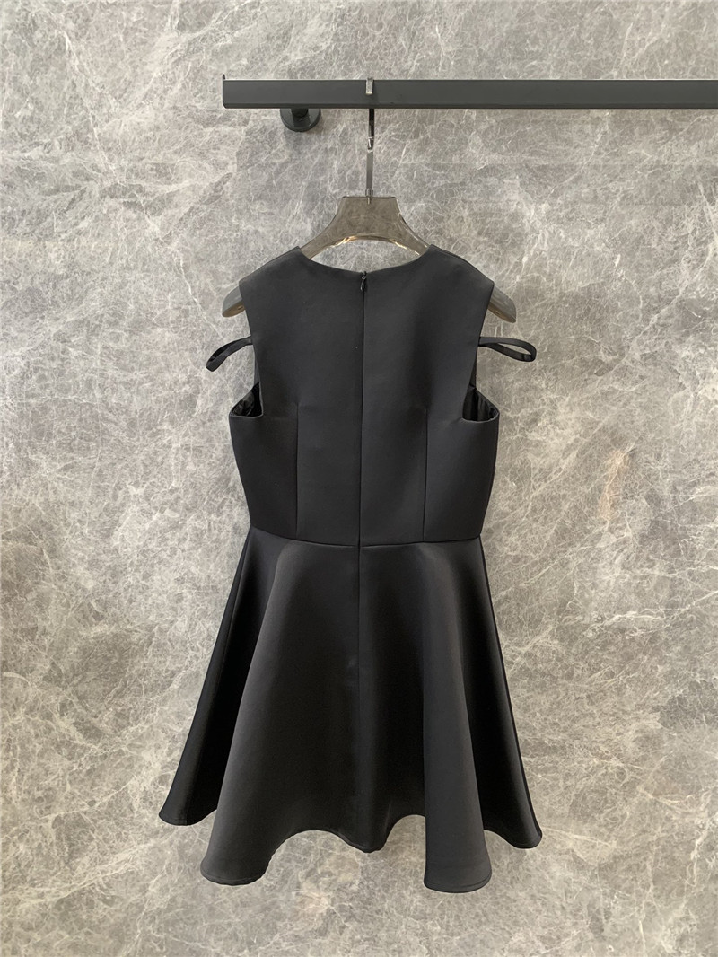 M1um1u black bow a-line vest dress replica clothes