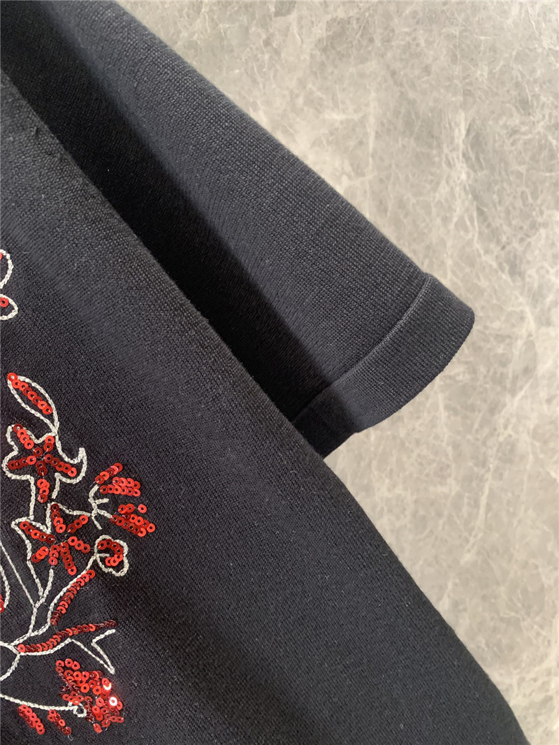 D10r knitted short sleeve top replica designer clothes