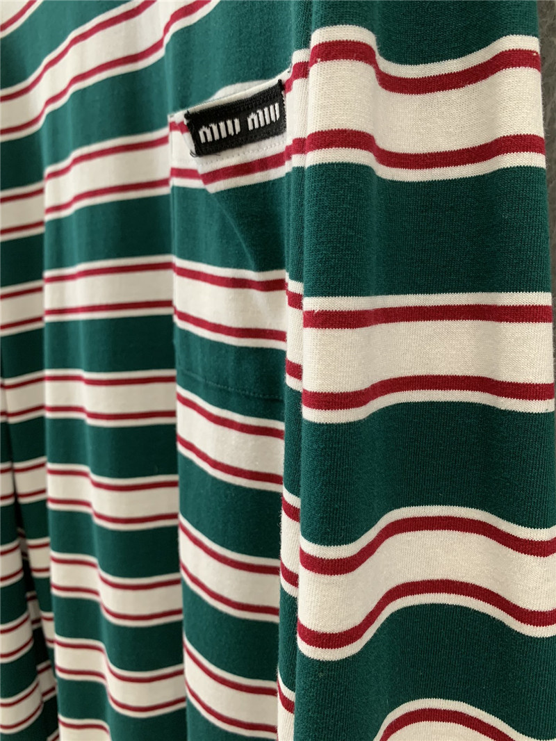 M1um1u pocket long sleeve t-shirt replica designer clothes