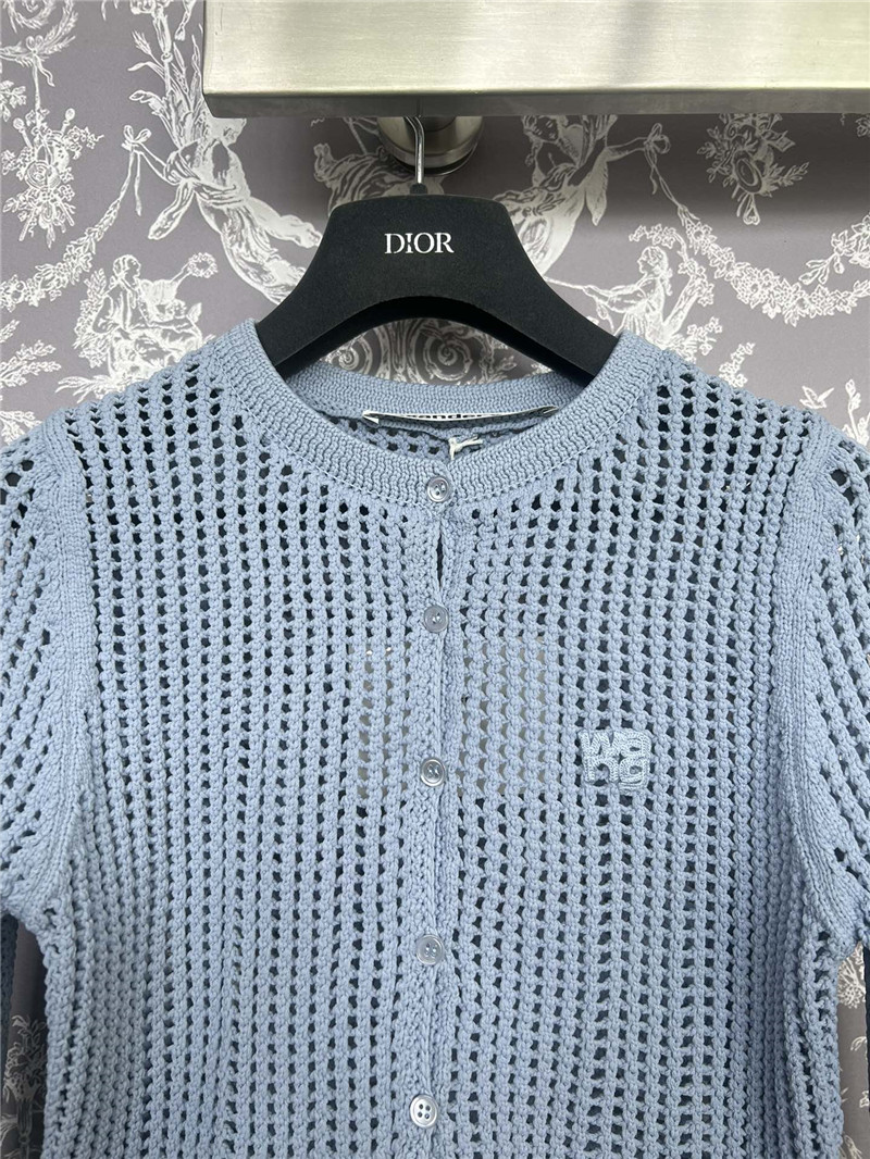 A1exa*der wang hollow knitted cardigan