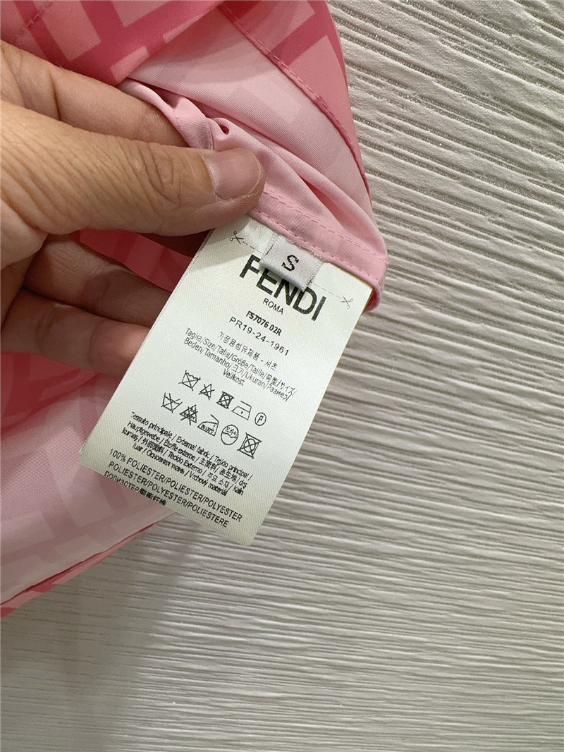 F**di preppy technical fabric shirt dress replica clothes