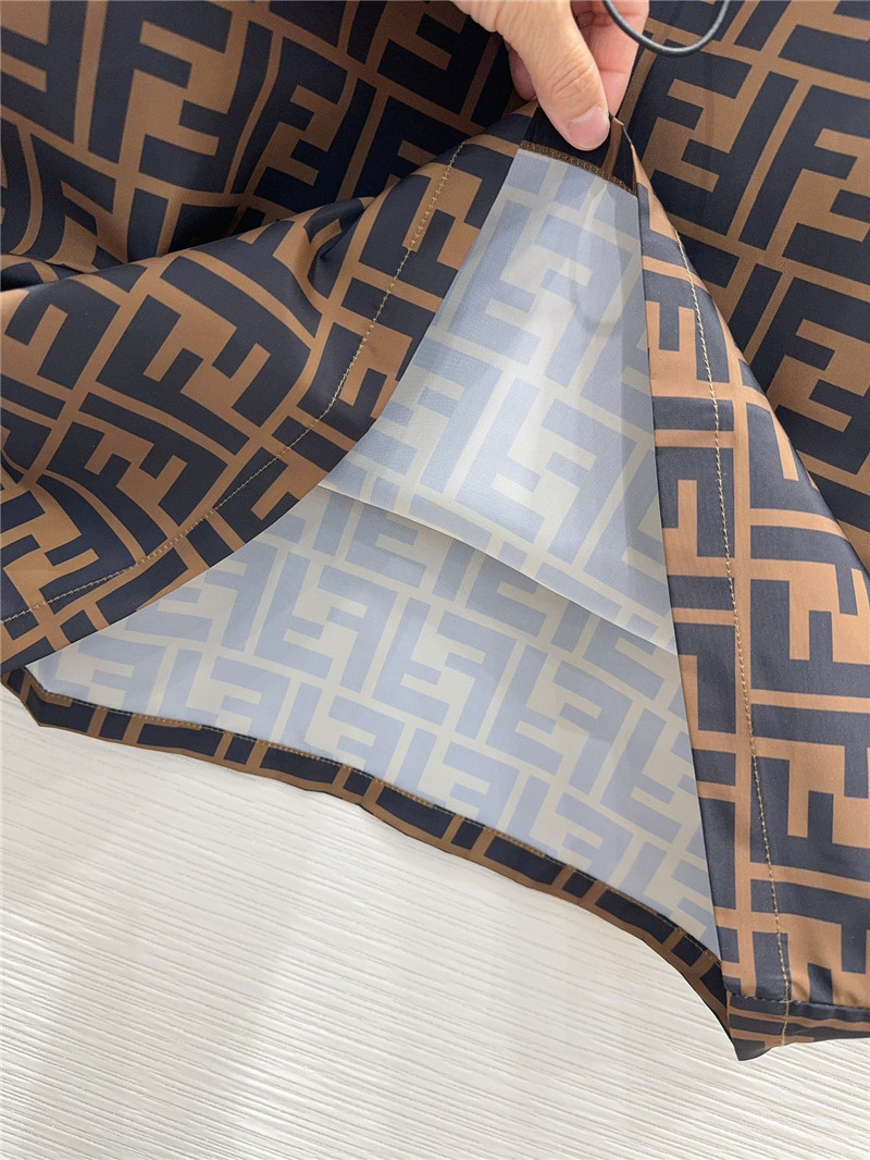 F**di preppy technical fabric shirt dress replica clothes