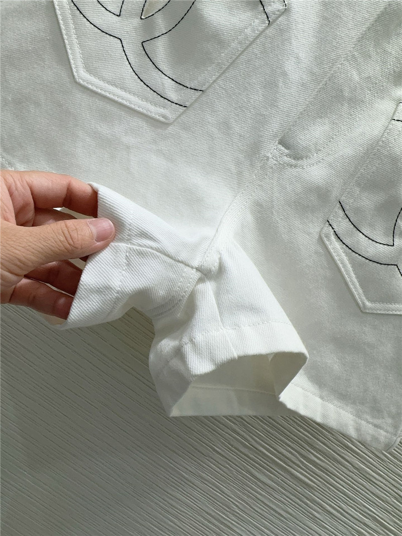 Ch**el denim denim shorts replica designer clothing websites