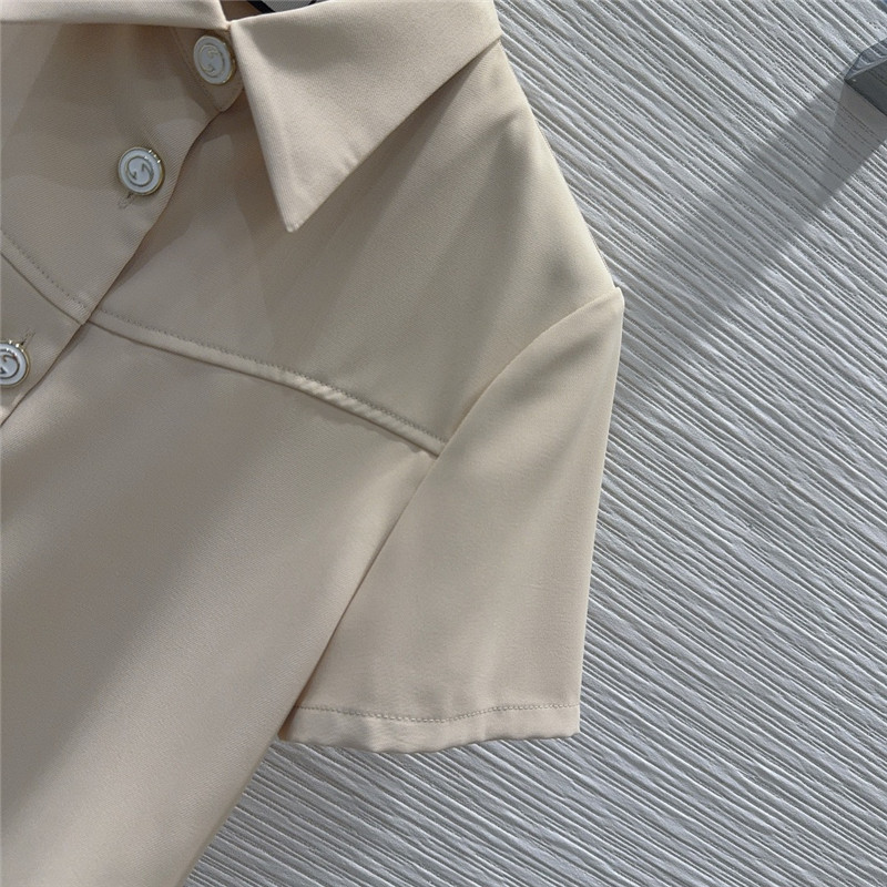 Gvc*1 lapel top + shorts set replica clothes