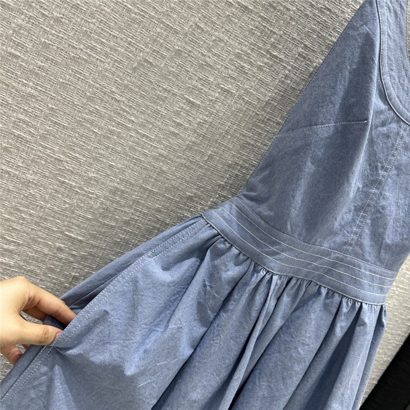 Chloé small fresh blue suspender dress replica d&g clothing