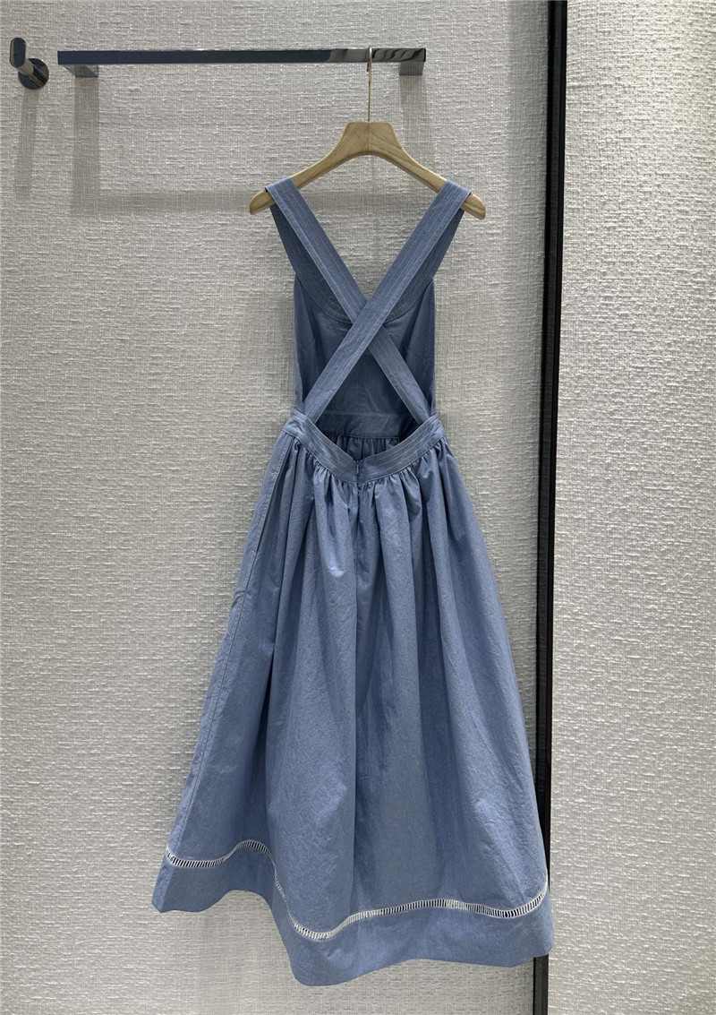 Chloé small fresh blue suspender dress replica d&g clothing