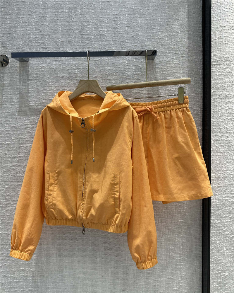 L0r0 P1ana linen casual shorts suit replica clothes