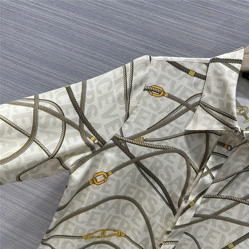 Versace chain printed silk shirt replica clothing sites