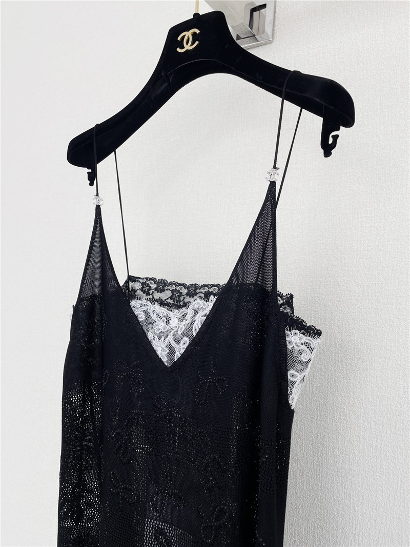 Ch**el lace cutout dress replica clothing