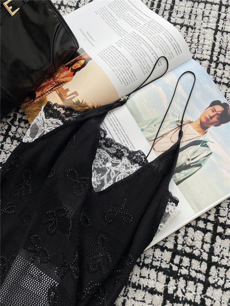 Ch**el lace cutout dress replica clothing