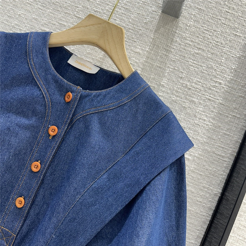 zimm belted denim dress replica d&g clothing