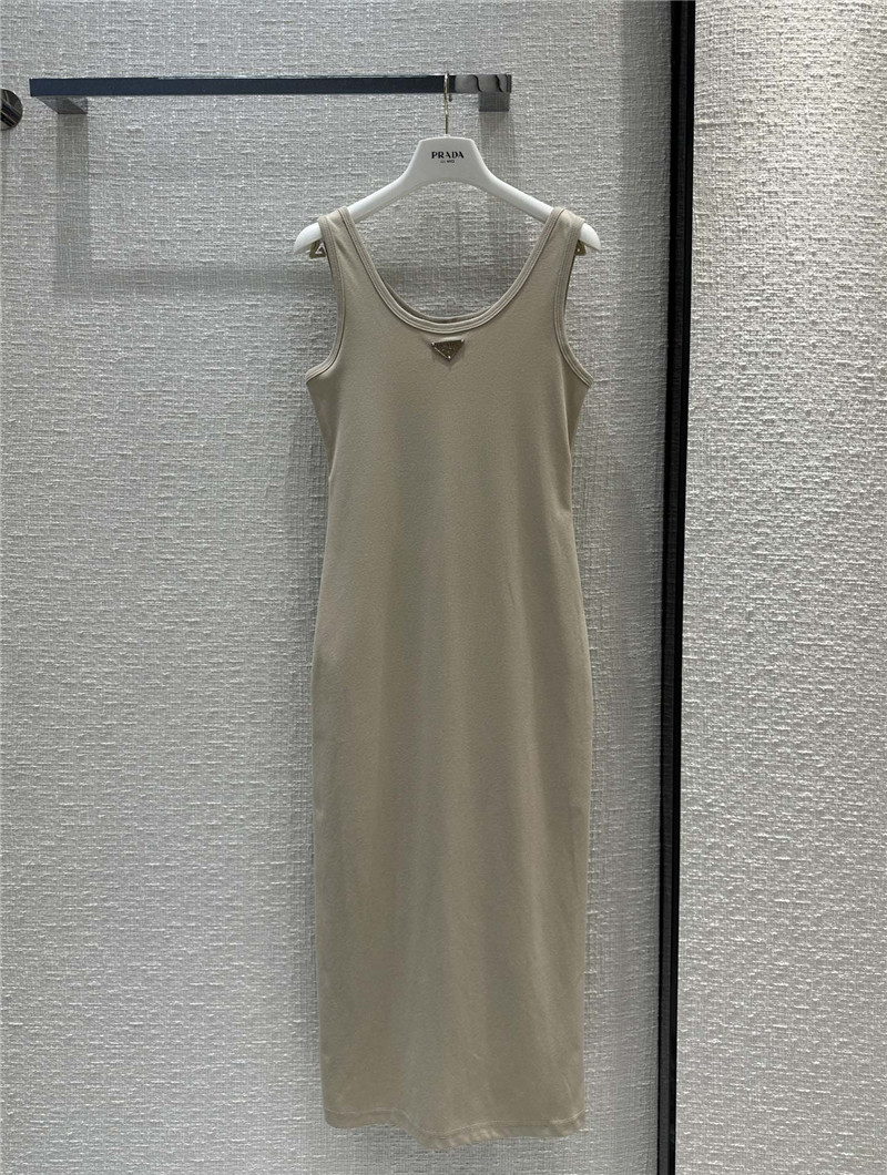 Pra*a casual vest dress replica designer clothes