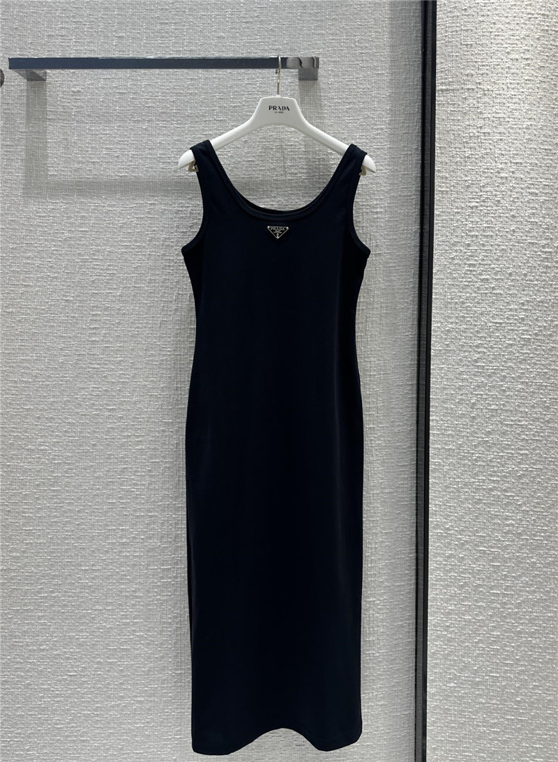 Pra*a casual vest dress replica designer clothes