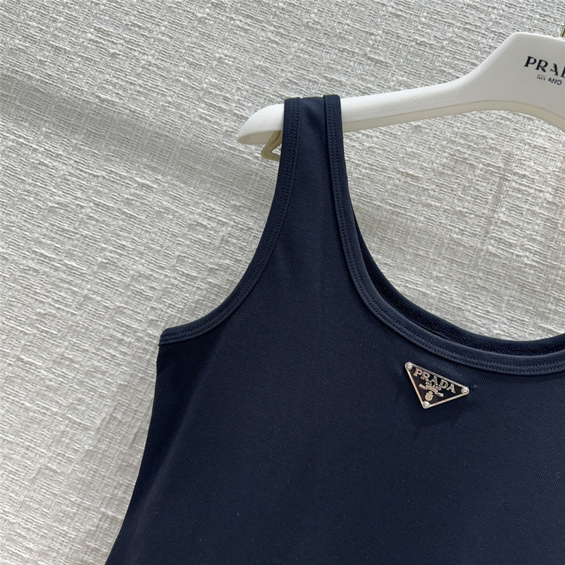 Pra*a casual vest dress replica designer clothes