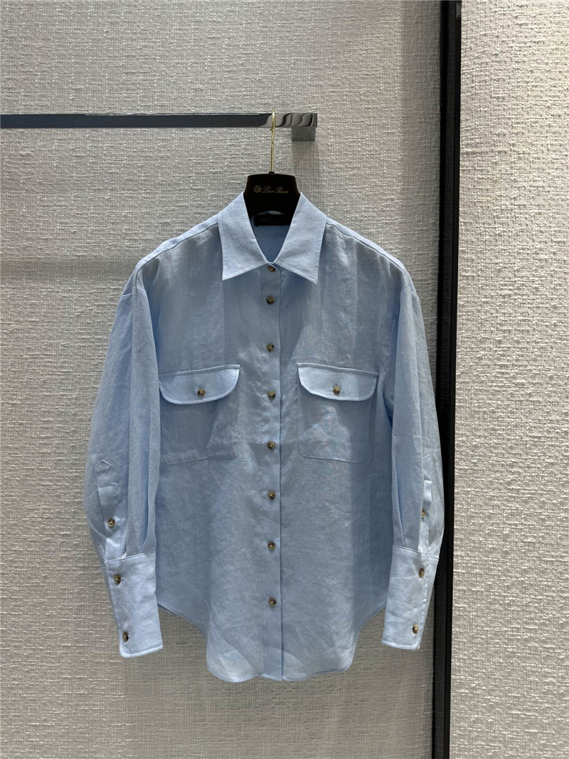 L0r0 P1ana linen shirt replica designer clothing websites