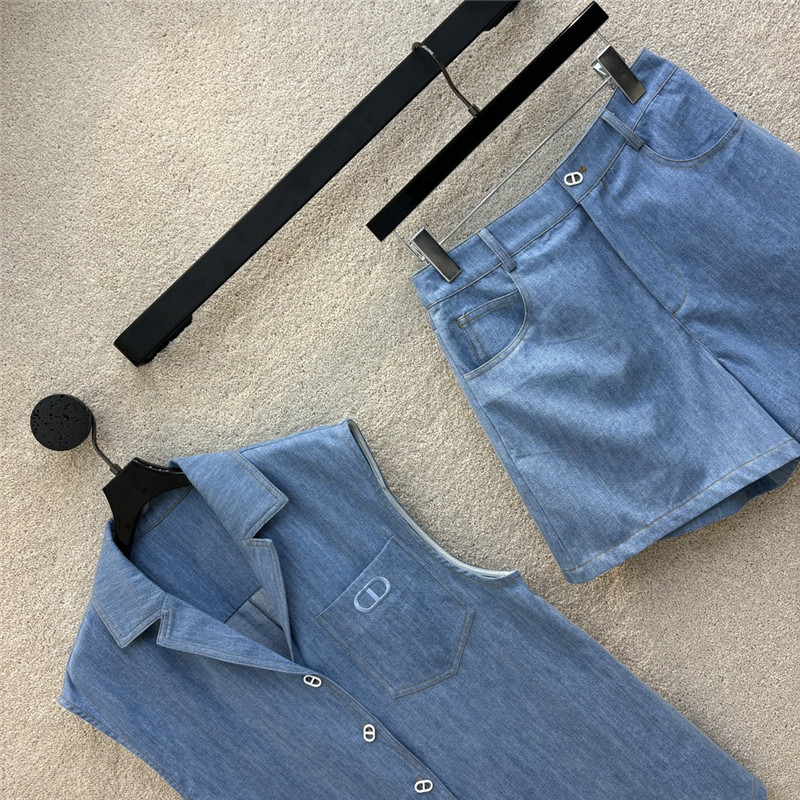 H**me5 enzyme washed denim suit replica designer clothes