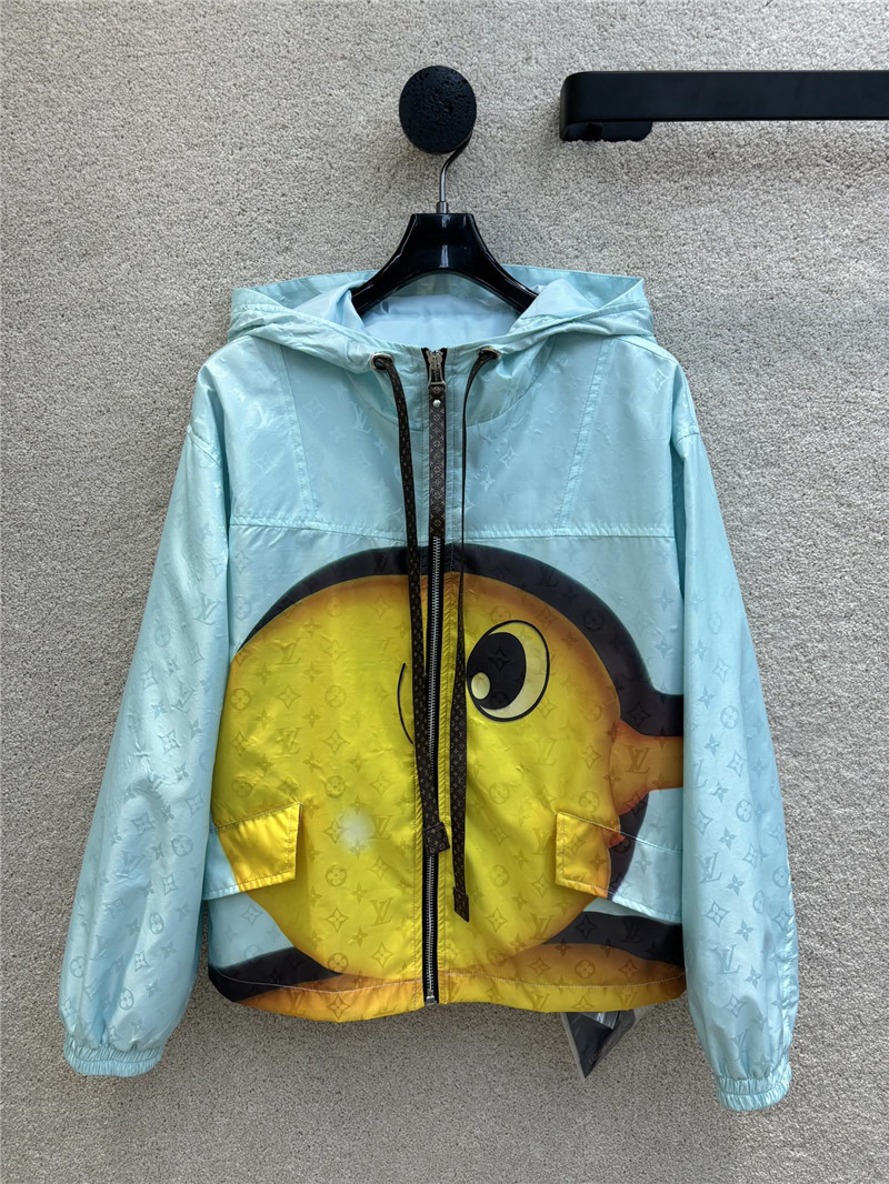 louis vuitton LV hooded windbreaker jacket replica clothing