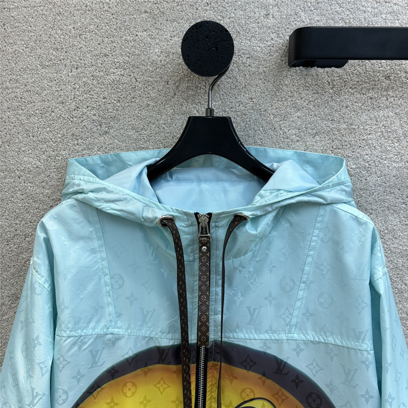 louis vuitton LV hooded windbreaker jacket replica clothing