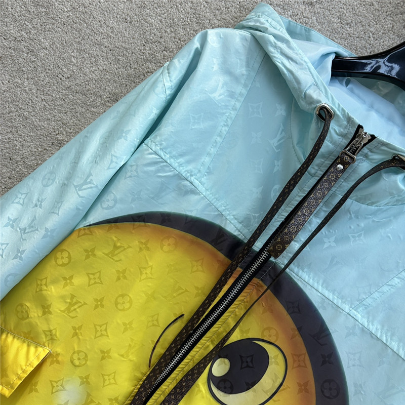 louis vuitton LV hooded windbreaker jacket replica clothing