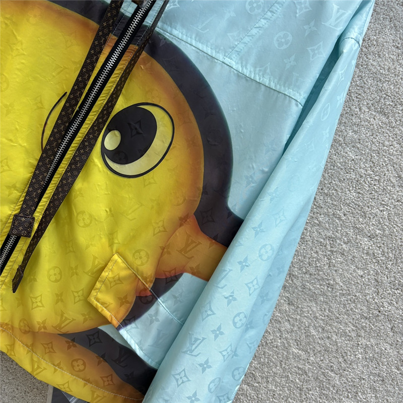 louis vuitton LV hooded windbreaker jacket replica clothing