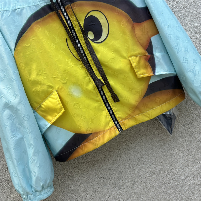 louis vuitton LV hooded windbreaker jacket replica clothing