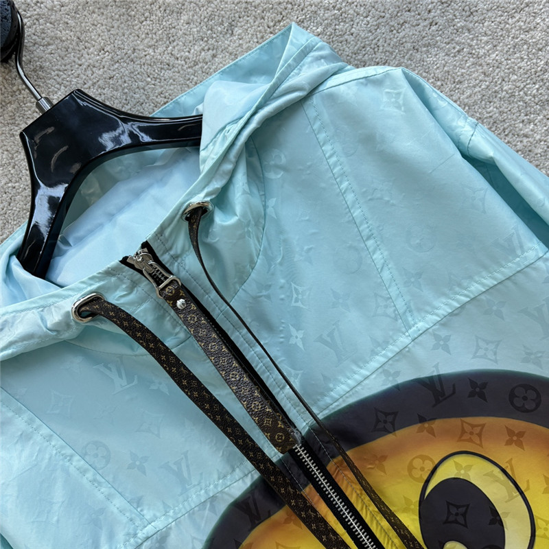 louis vuitton LV hooded windbreaker jacket replica clothing