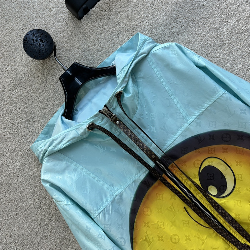 louis vuitton LV hooded windbreaker jacket replica clothing