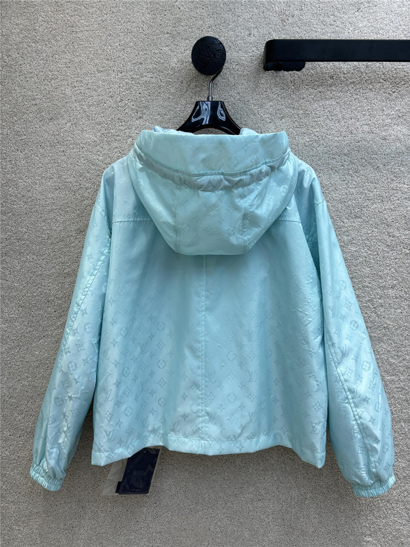louis vuitton LV hooded windbreaker jacket replica clothing