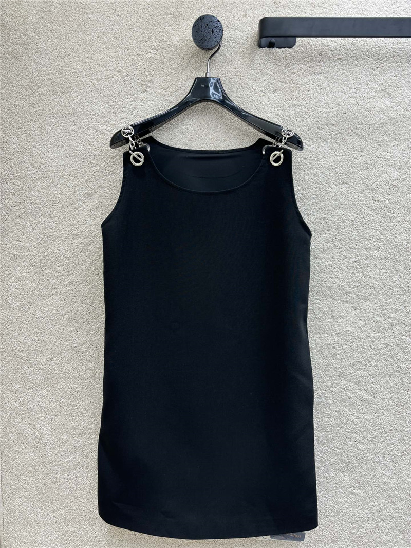 l0vis Vvtt0n lv logo chain strap shift dress replica clothes