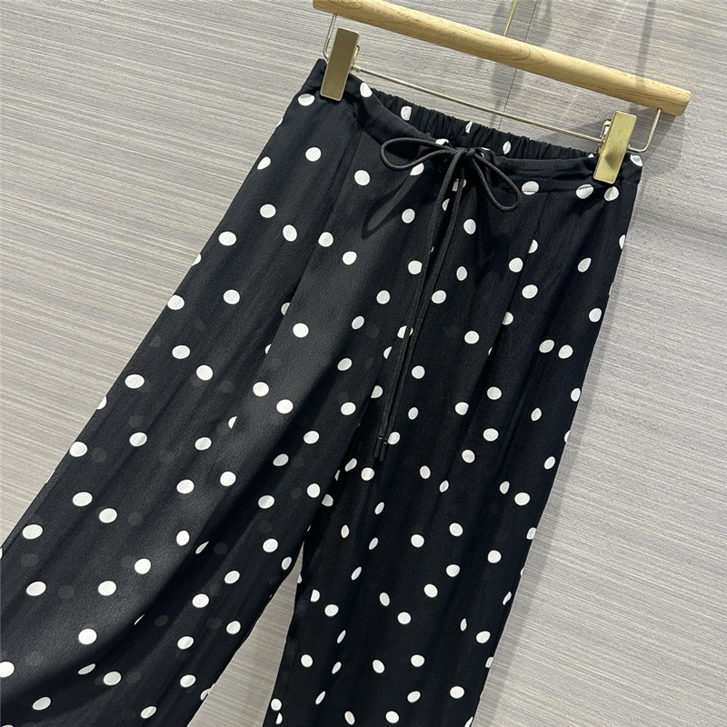 jil sander rayon acetate polka dot pants replica d&g clothing