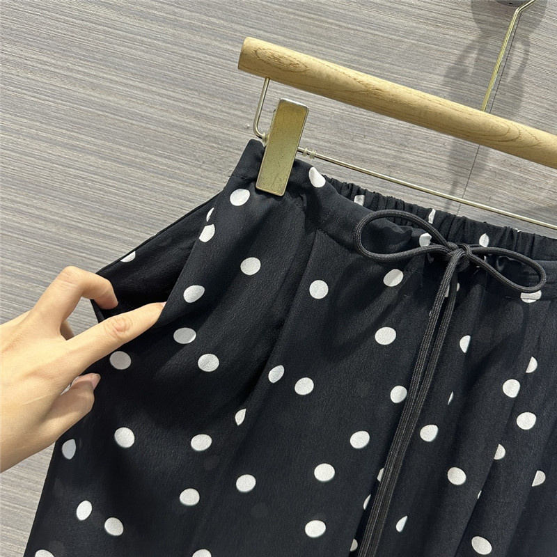 jil sander rayon acetate polka dot pants replica d&g clothing