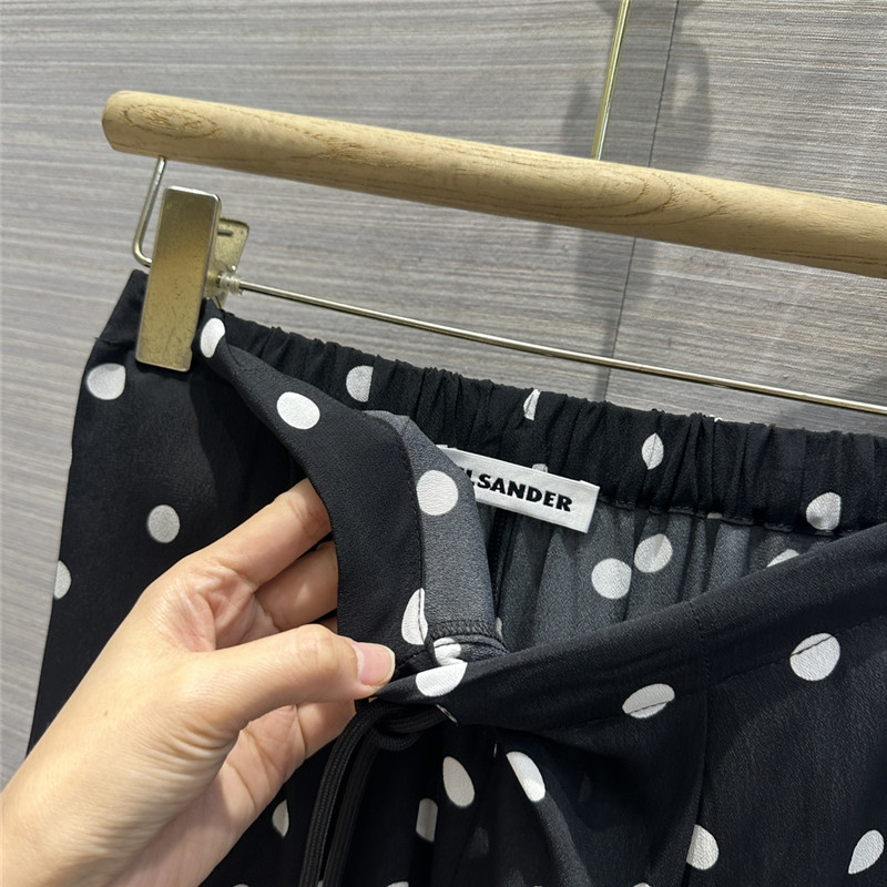jil sander rayon acetate polka dot pants replica d&g clothing